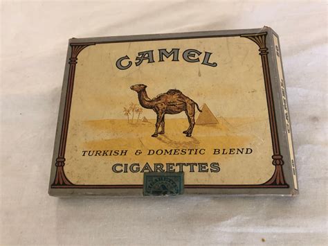 camel cigarettes metal box|vintage camel cigarette pack.